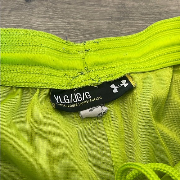 Under Armour Navy Shorts with White Trim - Picture 3 of 4